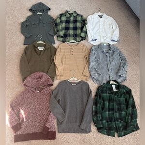 Assorted Boys' 4T Long sleeve Shirts and Sweaters Bundle